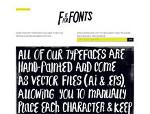 Tablet Screenshot of fisforfonts.com